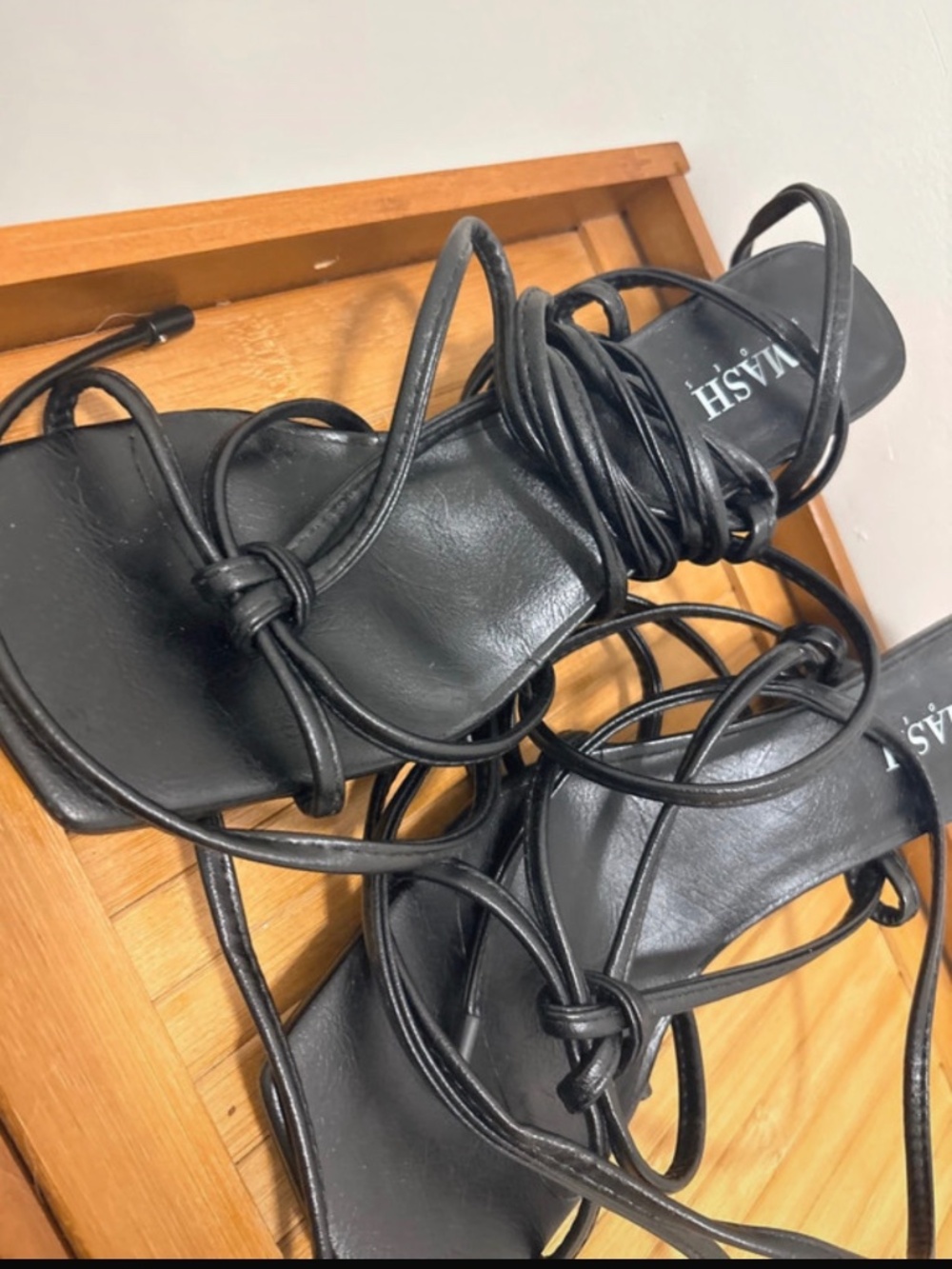 Black SMASH Strappy Heeled Sandals